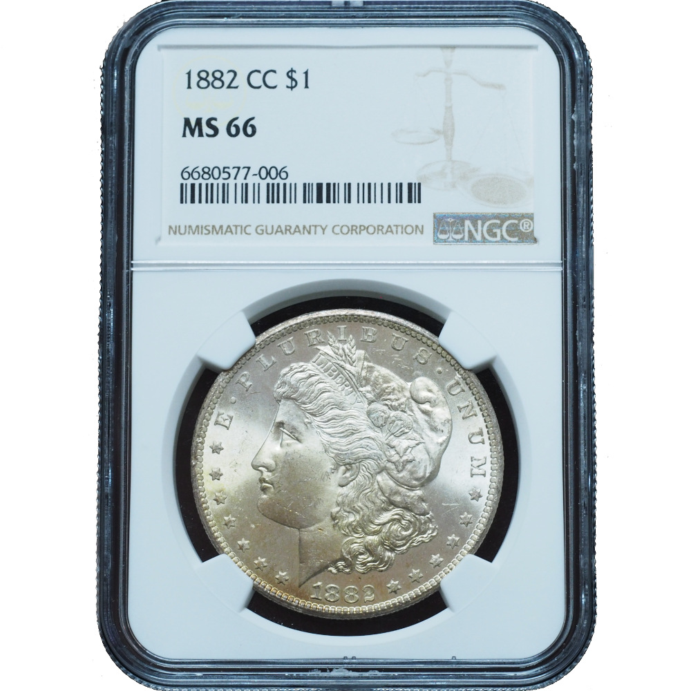 1882 CC Morgan Silver Dollar MS66 NGC