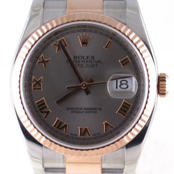 Pre-Owned Rolex 36MM Datejust (2018)Rose Gold And Stainless Steel 116231
