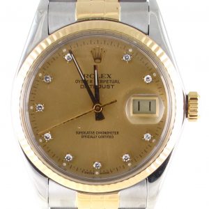 Pre-Owned Rolex 36MM Two Tone Datejust (1986) 16013 Front Close