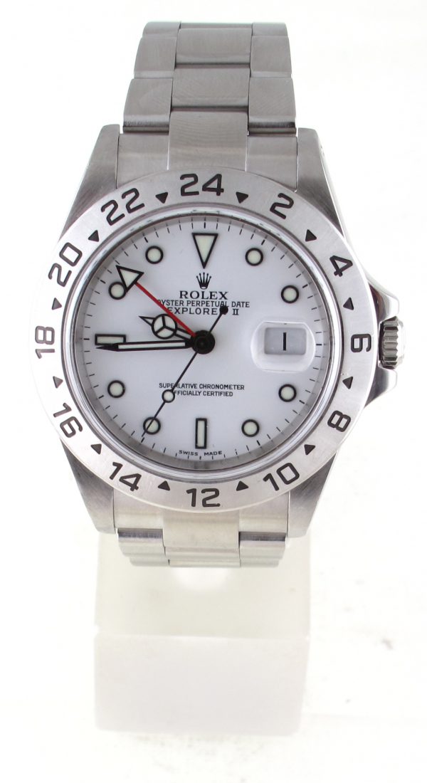 Pre-Owned Rolex Explorer II Polar (2004) Stainless Steel 16570 Front