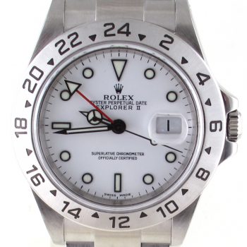 Pre-Owned Rolex Explorer II Polar (2004) Stainless Steel 16570