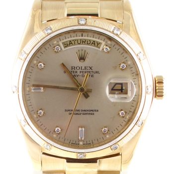 Pre-owned Rolex 36mm Day-Date Presidential (1981) 18k Yellow Gold 18038