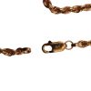 Rope Chain Link Necklace 14K Rose Gold Clasp Hallmark