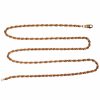Rope Chain Link Necklace 14K Rose Gold Overall