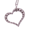 Tacori Diamond Bewitched Heart Necklace 18K White Gold .25 Carat TW pendant