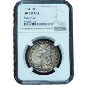 1834 Capped Bust Half Dollar AU Details NGC
