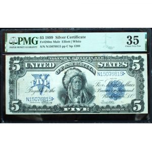 1899 $1 Silver Certificate Chief Fr. 280m Mule PMG 35