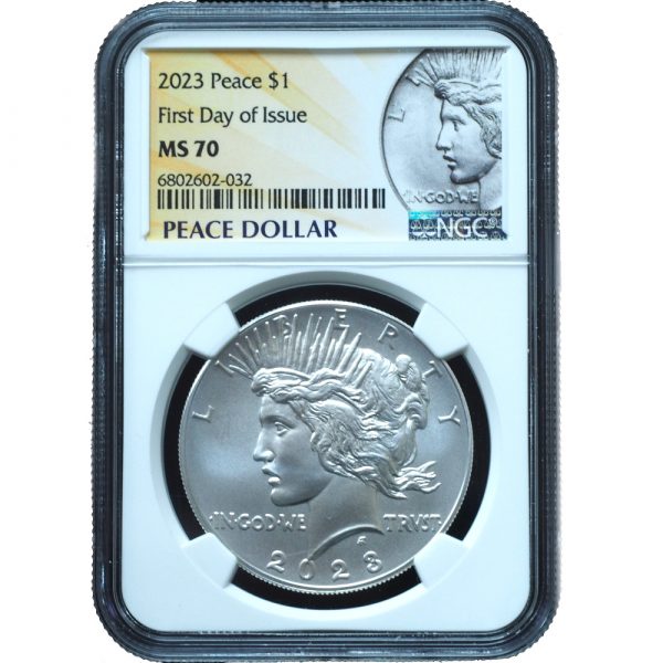 2023 Peace Dollar MS70 NGC First Day of Issue