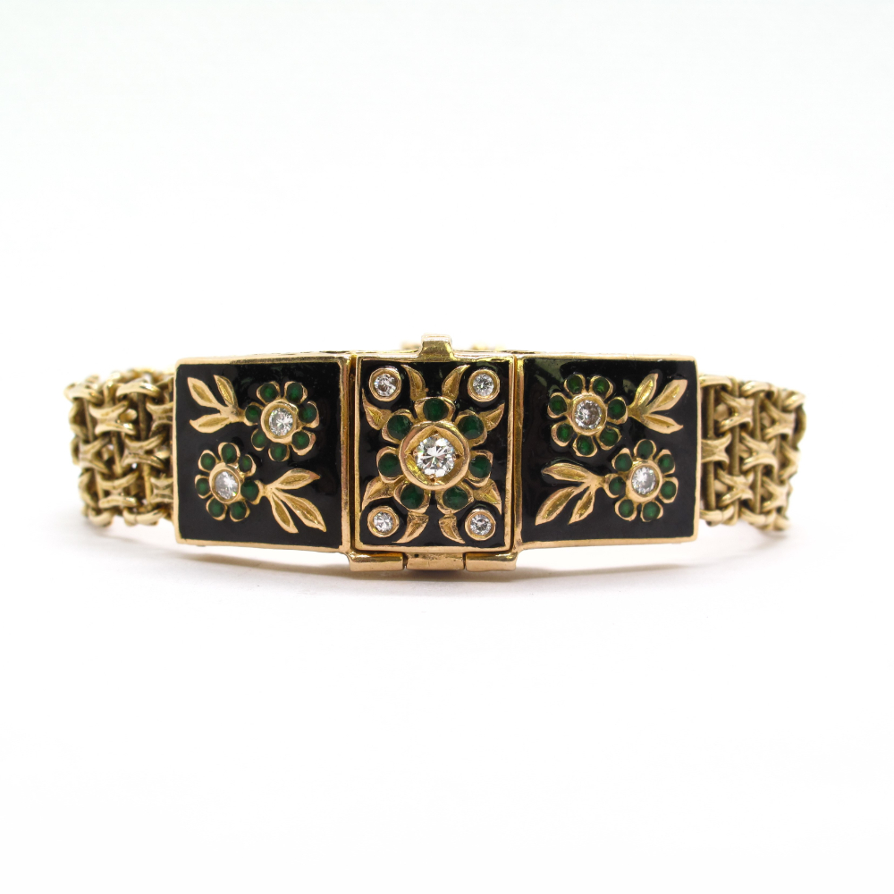 Jack Gutschneider Vintage Luxury Hooded Hidden Watch Bracelet