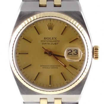 Pre-Owned Rolex 36MM Two Tone Oyster Quartz Datejust (1980) 17013