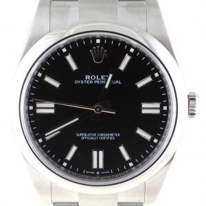 Pre-Owned Rolex 41MM Oyster Perpetual (2022) Stainless Steel#124300 Front Close