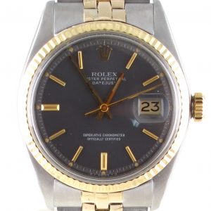 Pre-Owned Vintage Rolex 36MM Datejust (1973) Two Tone Model 1601 Front Close