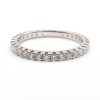 Size 6.5 Diamond Eternity Band White Gold .68