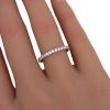 Size 6.5 Diamond Eternity Band White Gold .68 worn
