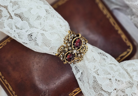 garnet antique ring from Arnold Jewelers