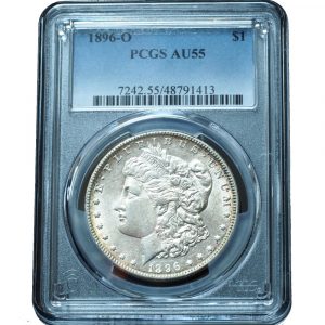 1896-O Morgan Dollar AU55 PCGS