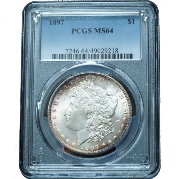 1897 Morgan Dollar MS64 PCGS