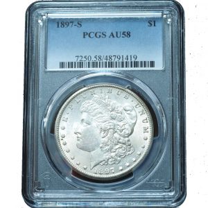 1897-S Morgan Dollar AU58 PCGS