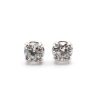 .72 European Round Diamond Stud Earrings