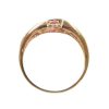 Natural Ruby .81 ctw Fashion Ring 10K Gold top view