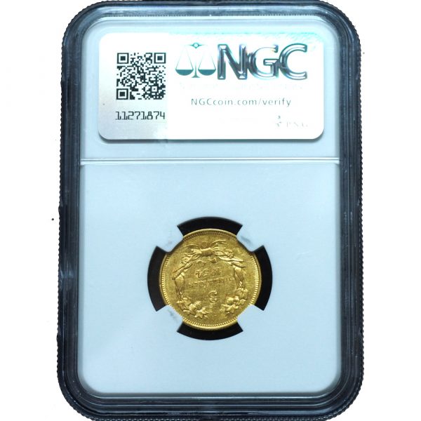 1854-O $3 Gold Indian Princess AU55 NGC