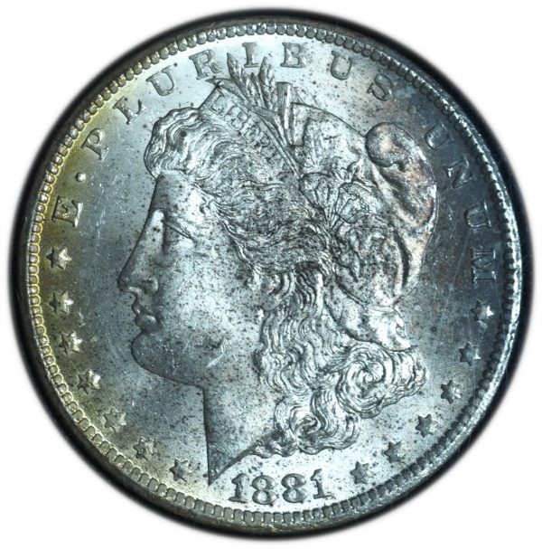 1881-CC Morgan Dollar GSA Toned