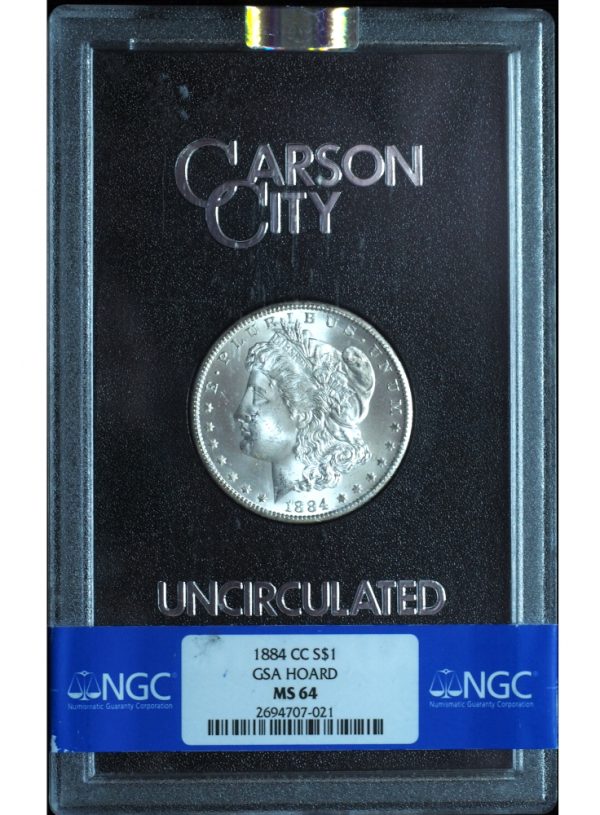 1884-CC Morgan Dollar GSA MS64 NGC