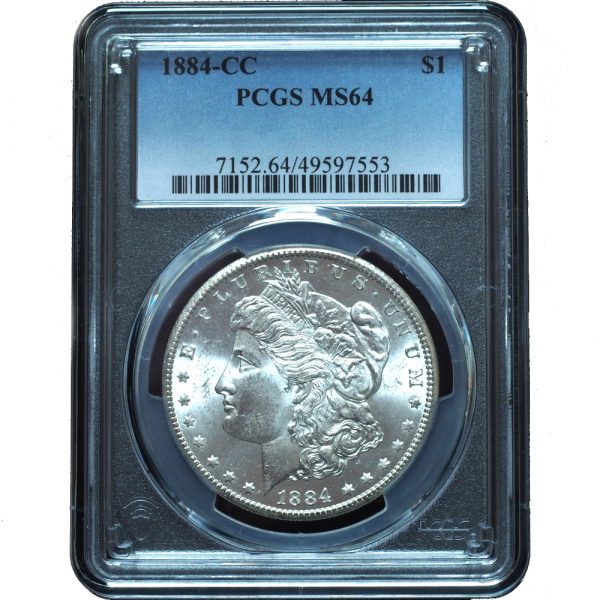 1884-CC Morgan Dollar MS64 PCGS