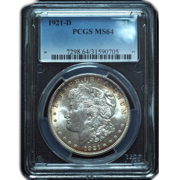 1921-D Morgan Dollar MS64 PCGS