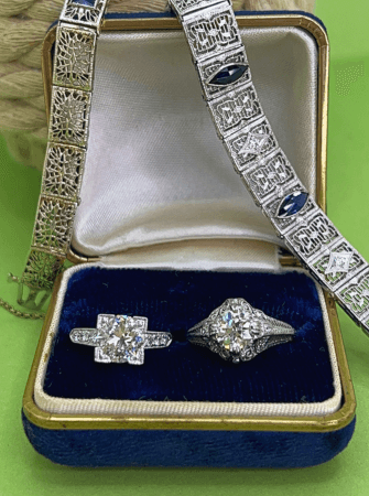Art Deco jewelry online at Arnold Jewelers