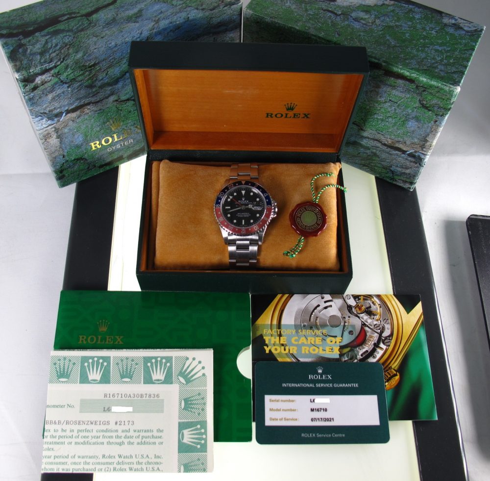 Buy Pre-Owned Rolex 40MM GMT Master II (1989) Stainless Steel