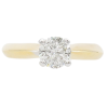 0.73ct Round Brilliant Solitaire Ring 14K Two-Tone front