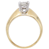 0.73ct Round Brilliant Solitaire Ring 14K Two-Tone profile