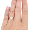 0.73ct Round Brilliant Solitaire Ring 14K Two-Tone worn