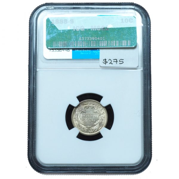 1888-S Seated Liberty Dime Uncirculated NGC