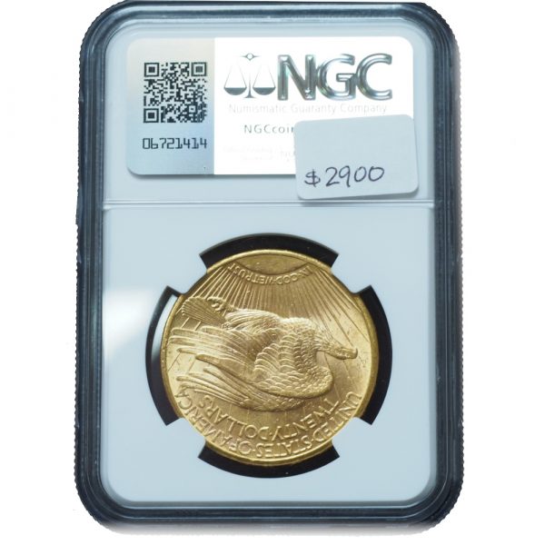 1916-S $20 Gold Saint Gaudens MS63 NGC