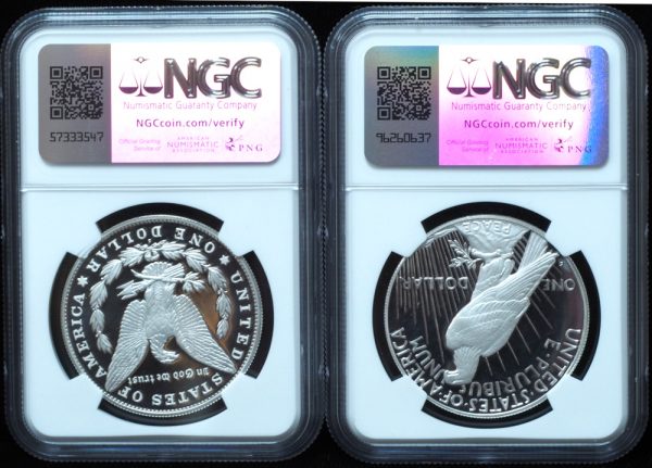 2023-S Morgan & Peace Dollar Proof 2 Coin Set PF70 NGC