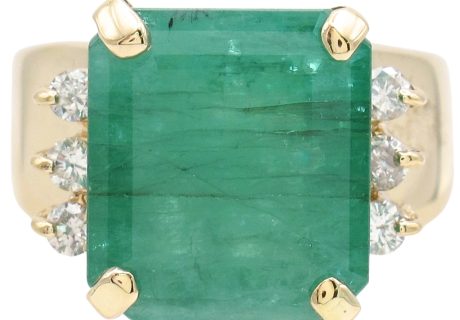 8.65ctw Emerald and Diamond Ring 14K