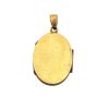 Edwardian Celestial Owls Tri-Color Gold Filled Locket back