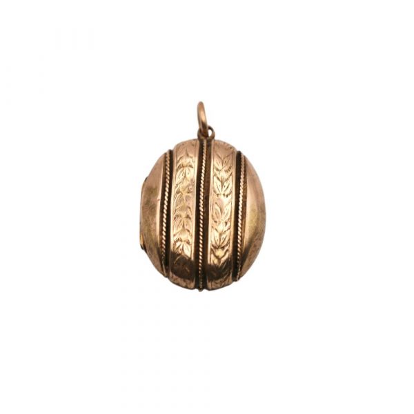 Victorian Era Locket Pendant 14K brighter