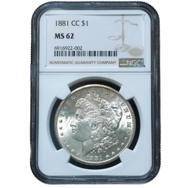 1881-CC Morgan Dollar MS62 NGC