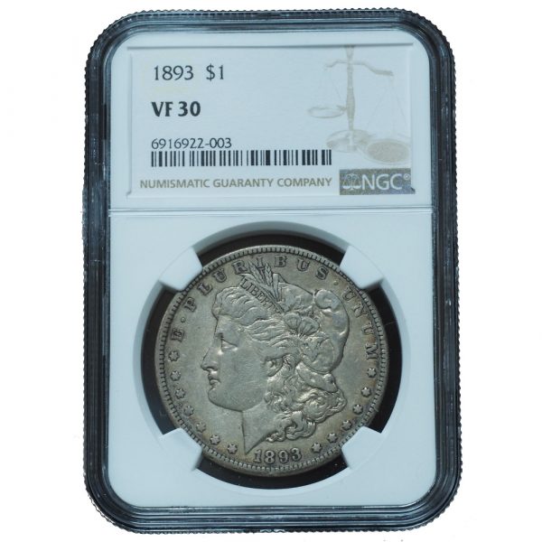 1893 Morgan Dollar VF30 NGC