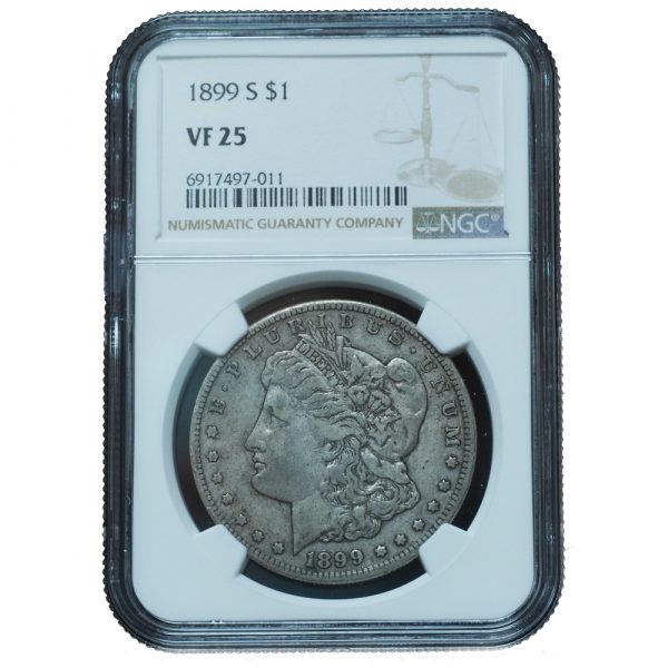 1899-S Morgan Dollar VF25 NGC