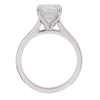 2.03ct Round Brilliant Diamond Solitaire Engagement Ring 14k White Gold GIA profile