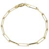 3.6mm Paperclip Bracelet, Yellow Gold