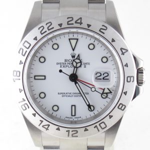 Pre-Owned Rolex Explorer II Polar (2000) Stainless Steel 16570 Front Close