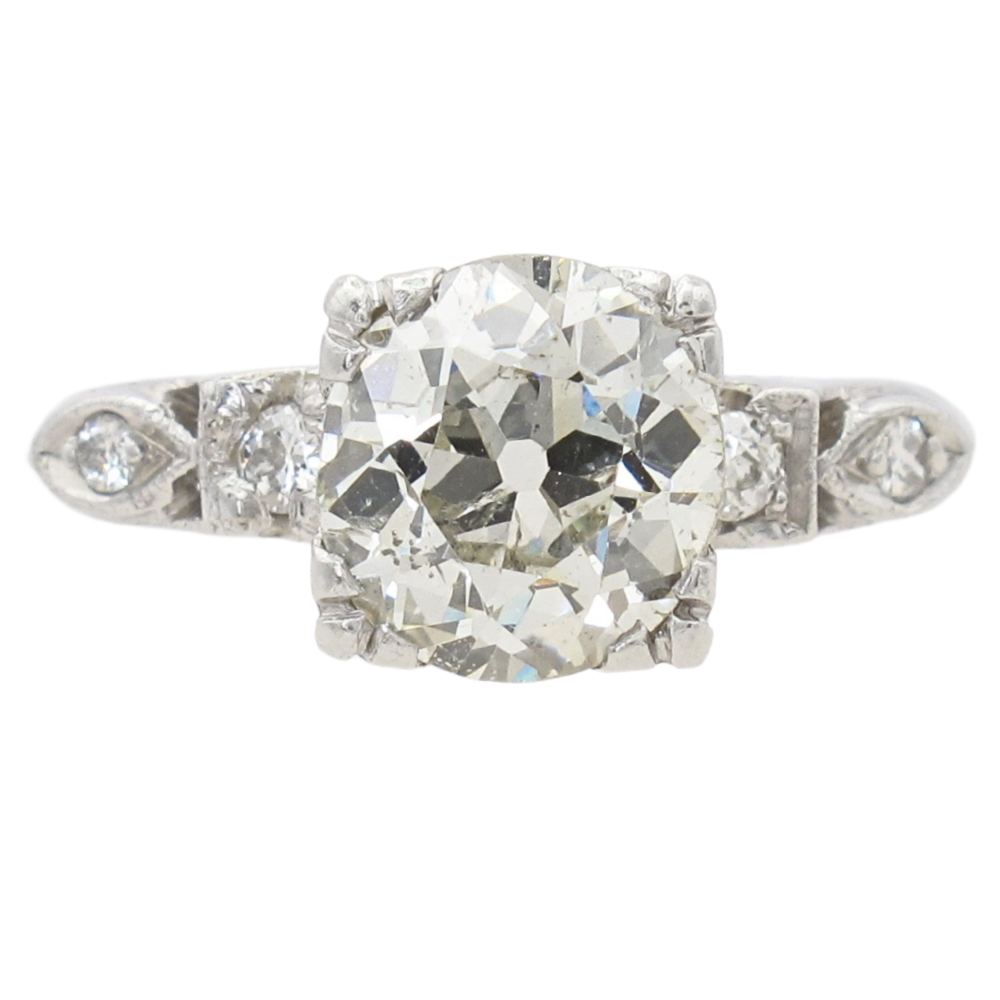 1.82ctw Old European Diamond Edwardian Engagement Ring