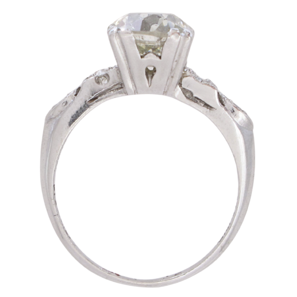 1.82ctw Old European Diamond Edwardian Engagement Ring profile