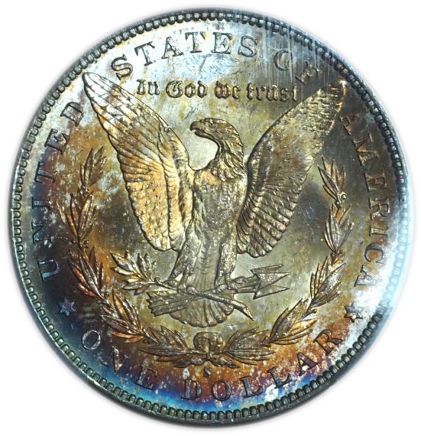1894-S Morgan Dollar MS65 PCGS Stunning Toning