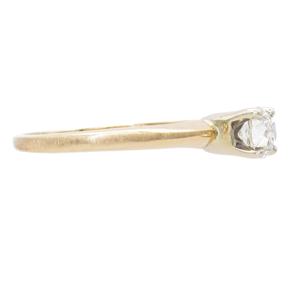 .33ct Old European Vintage Diamond Engagement Ring 14K Side (1)